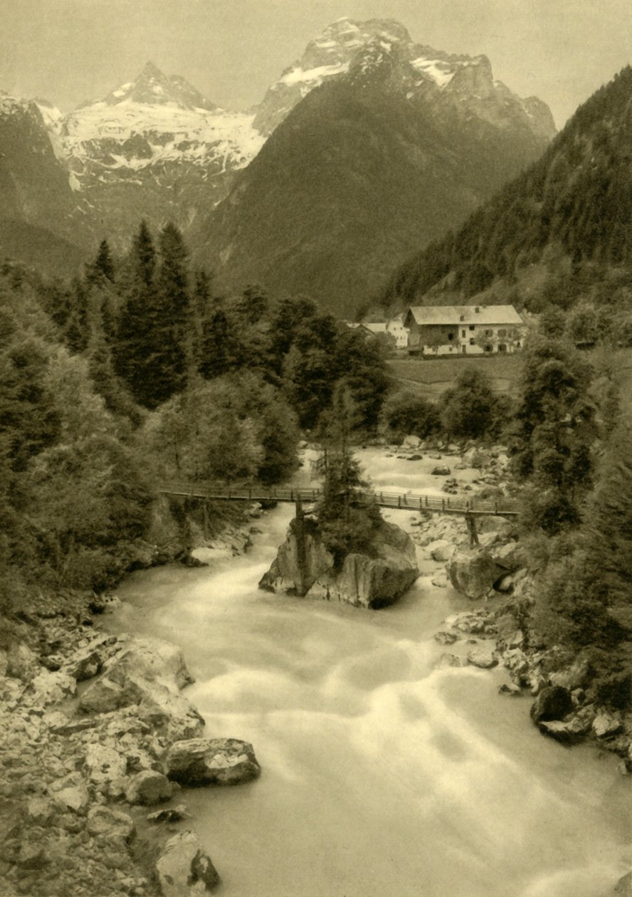 The Teufelssteg Devils Bridge، Lofer، Austria، c1935. بواسطة غير معروف