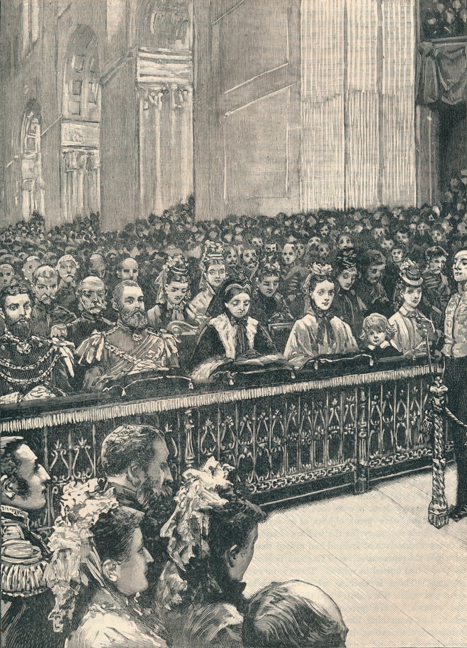 خدمة عيد الشكر في كاتدرائية القديس بولس 1906 بواسطة غير معروف