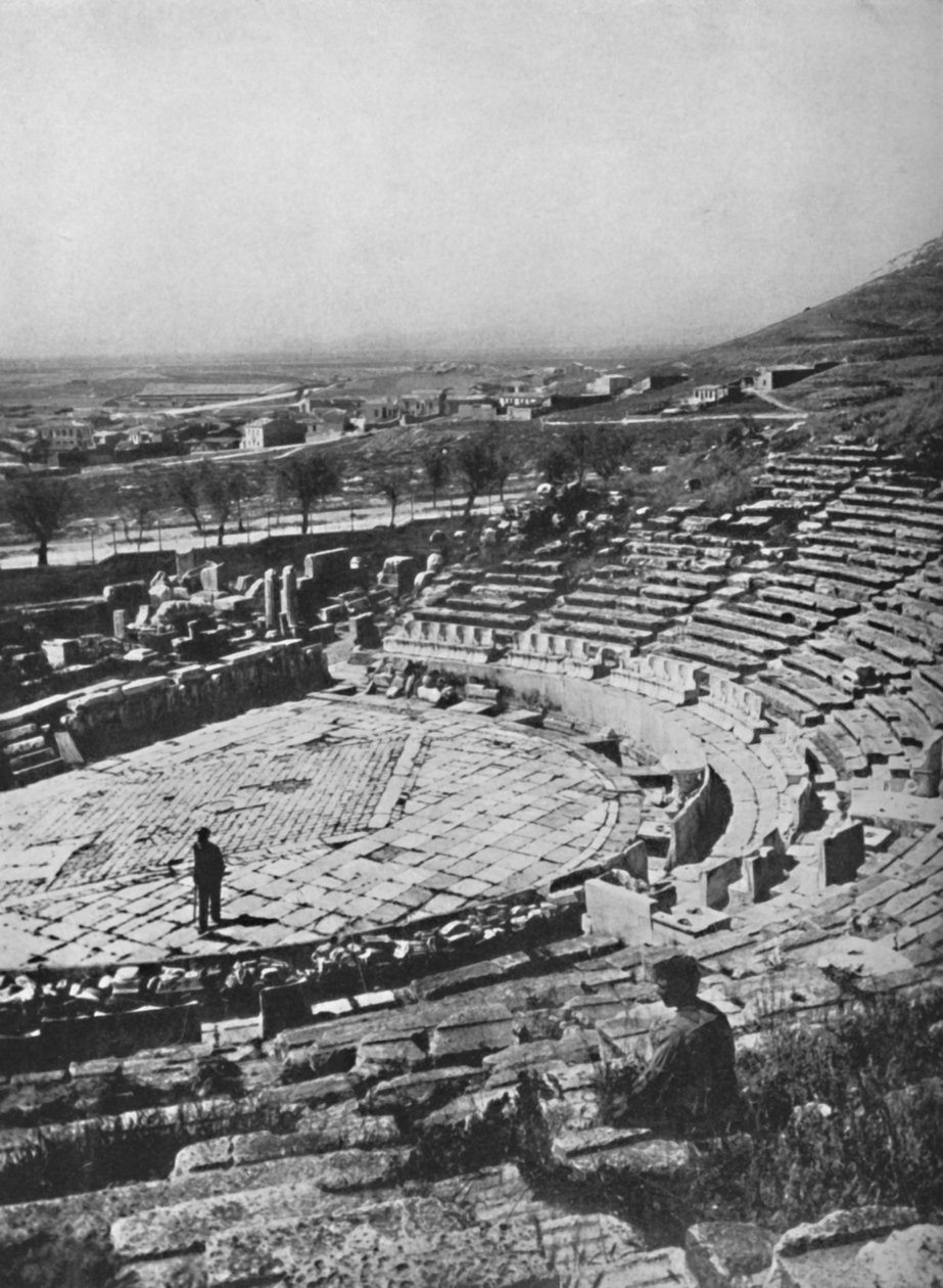 مسرح ديونيسوس على المنحدر الجنوبي لأكروبوليس ، 1913 بواسطة غير معروف