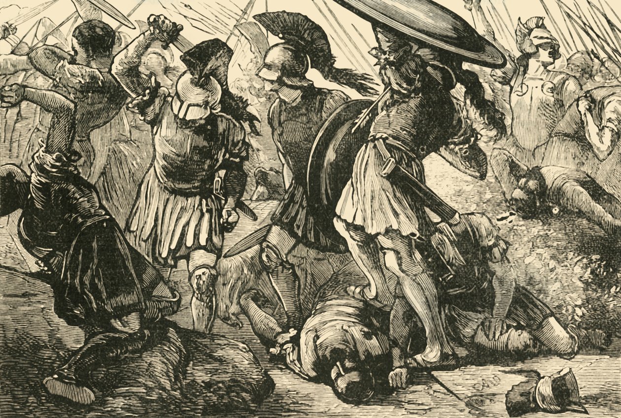 Thebans و المقدونيين في Chaeronea ، 1890. بواسطة غير معروف