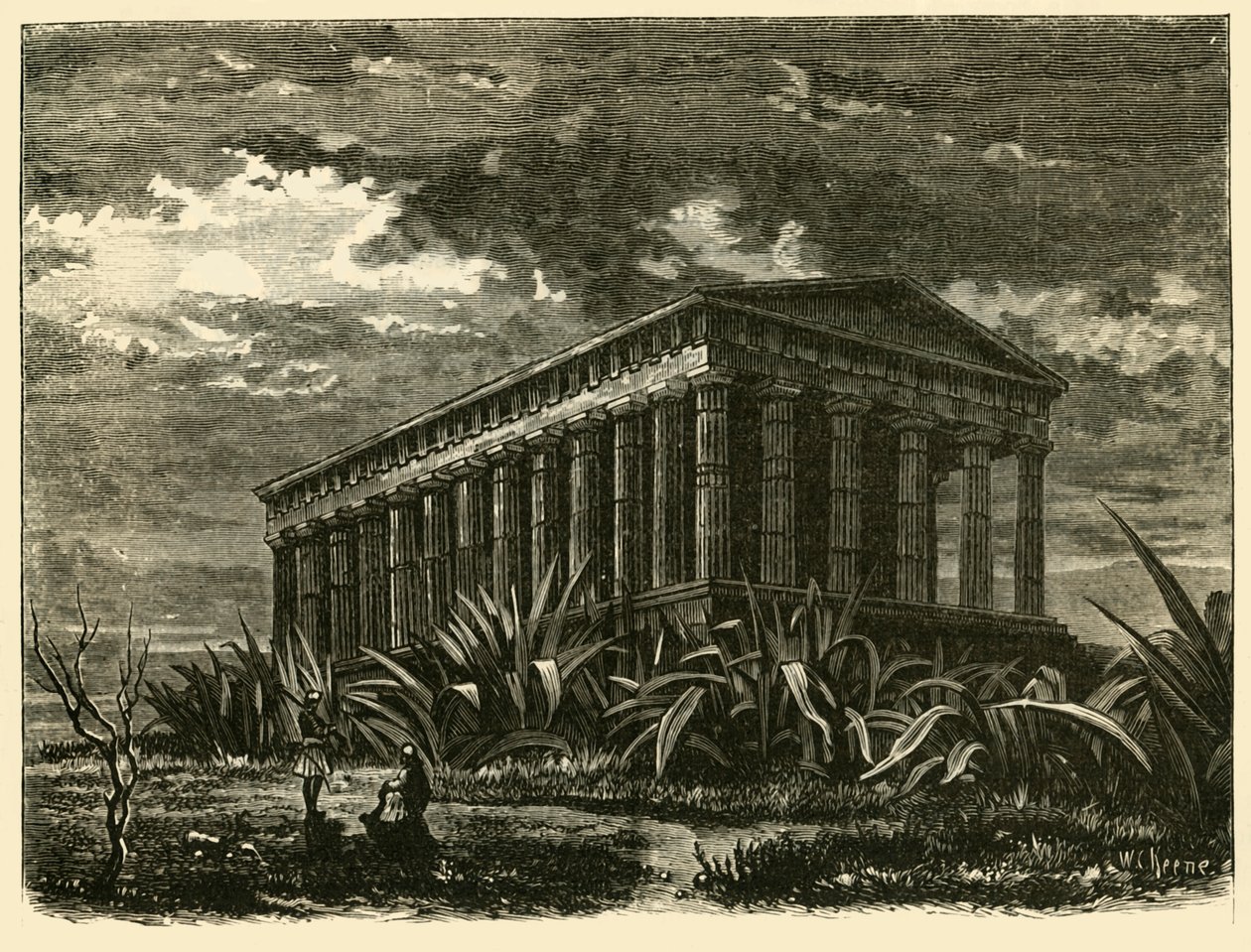 ثيسيوم في أثينا ، 1890. بواسطة غير معروف