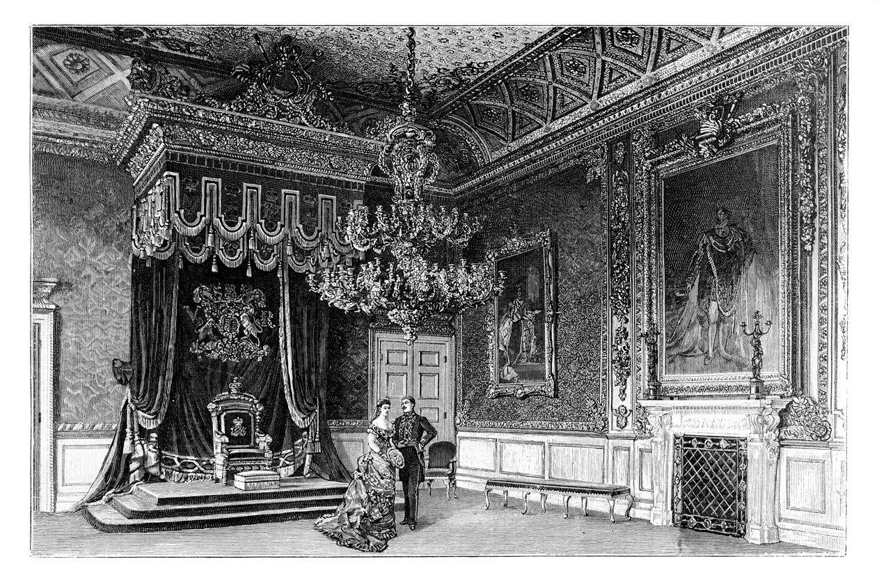 The Throne Room، St Jamess Palace، London، c1888 بواسطة غير معروف