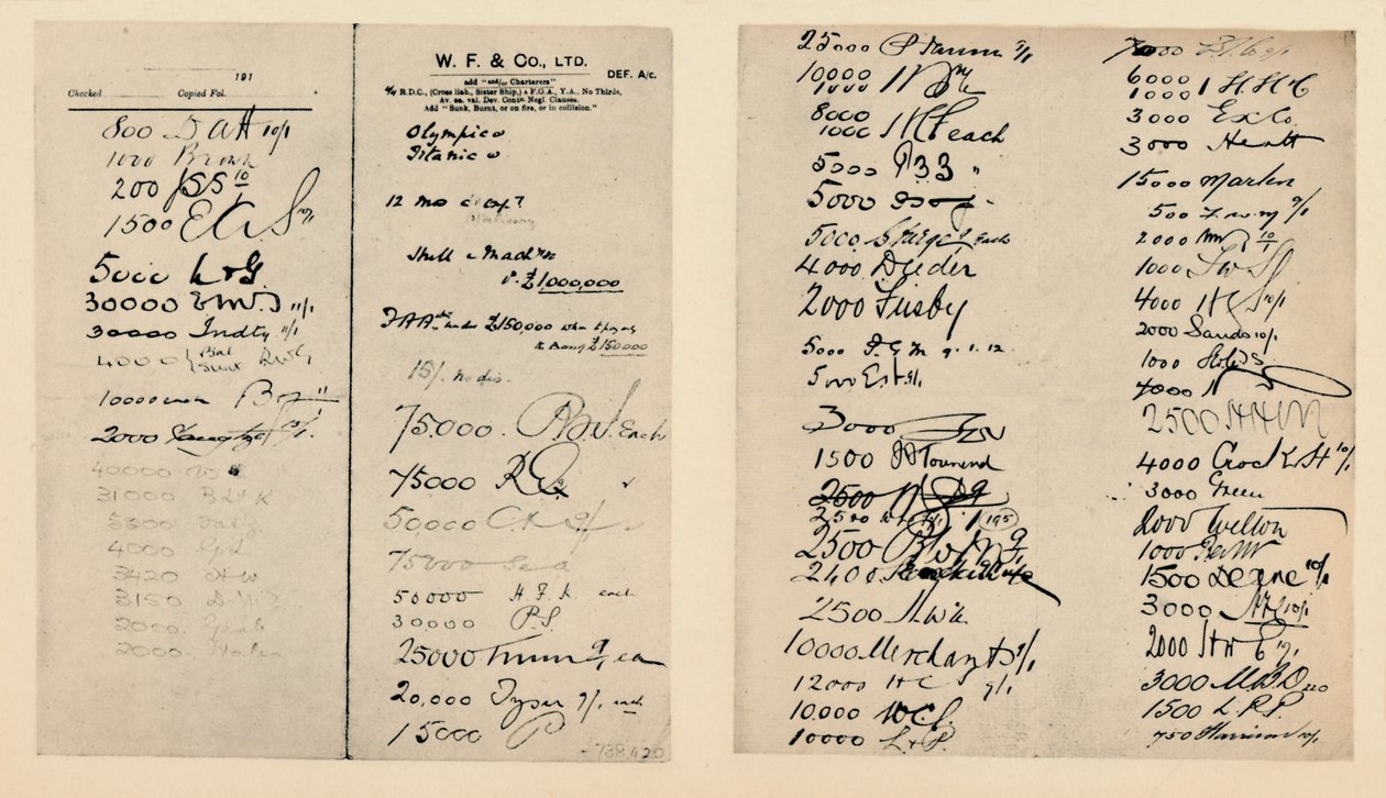 The Titanic Slip، c1910s، 1928 بواسطة غير معروف