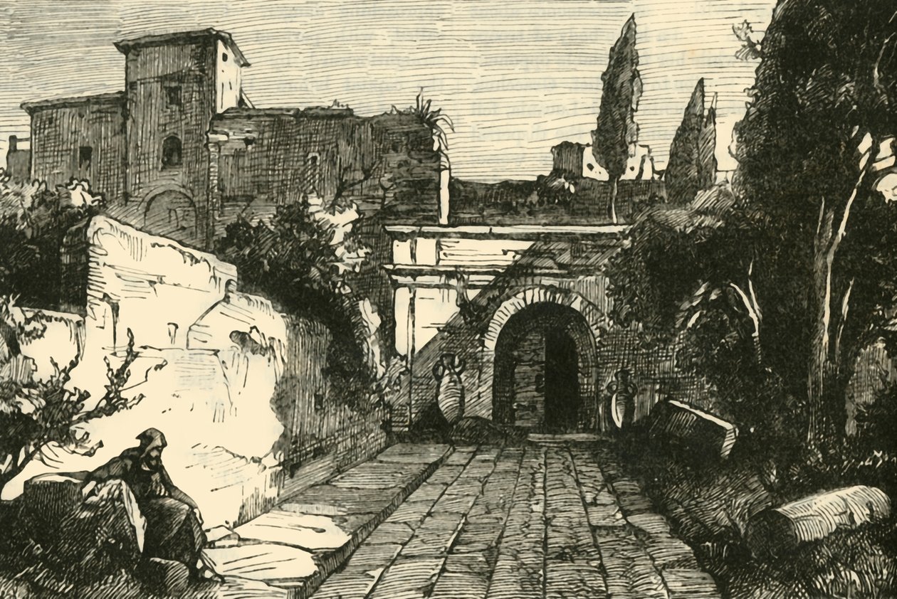 قبر سكيبيوس في روما ، 1890. بواسطة غير معروف