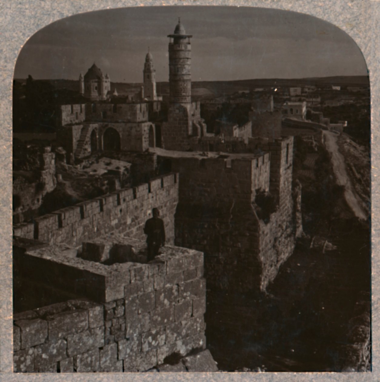 برج داود. أقدم جزء من القلعة ، حوالي 1900 بواسطة غير معروف