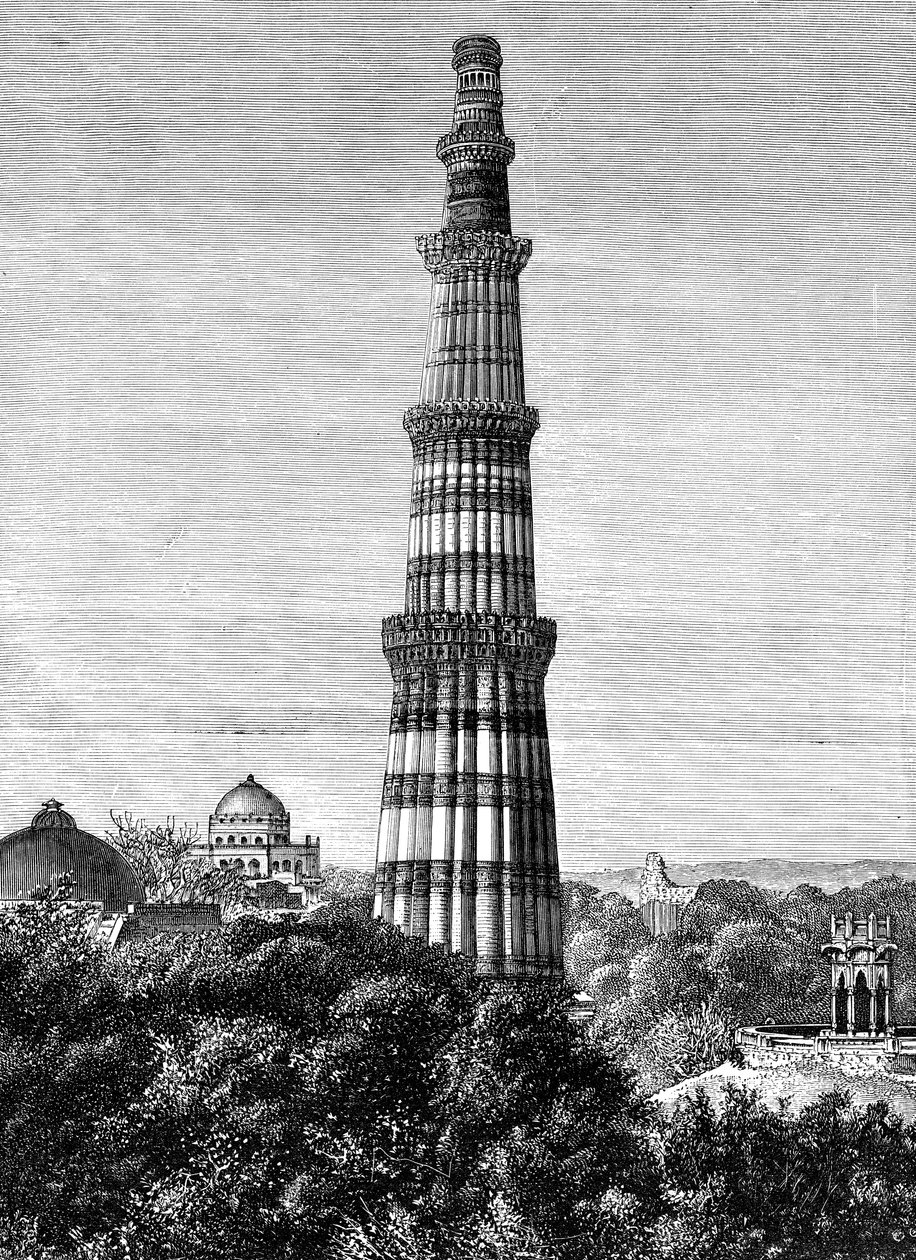 برج كوتار ، دلهي ، الهند ، 1895 بواسطة غير معروف
