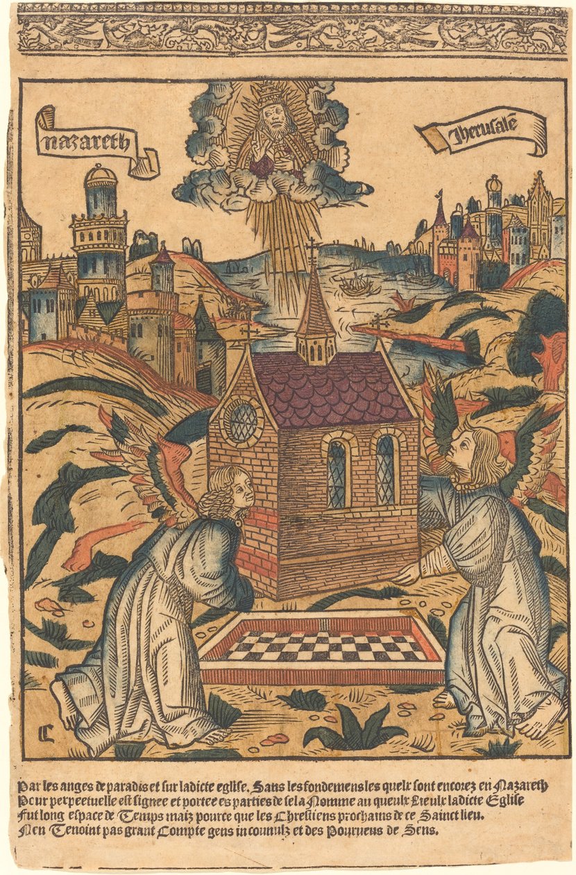 نقل بيت لوريتو المقدس ، 1494. بواسطة غير معروف