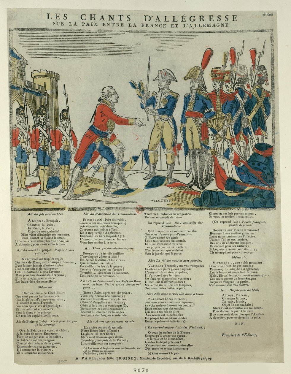 معاهدة Pressburg ، 1805 بواسطة غير معروف