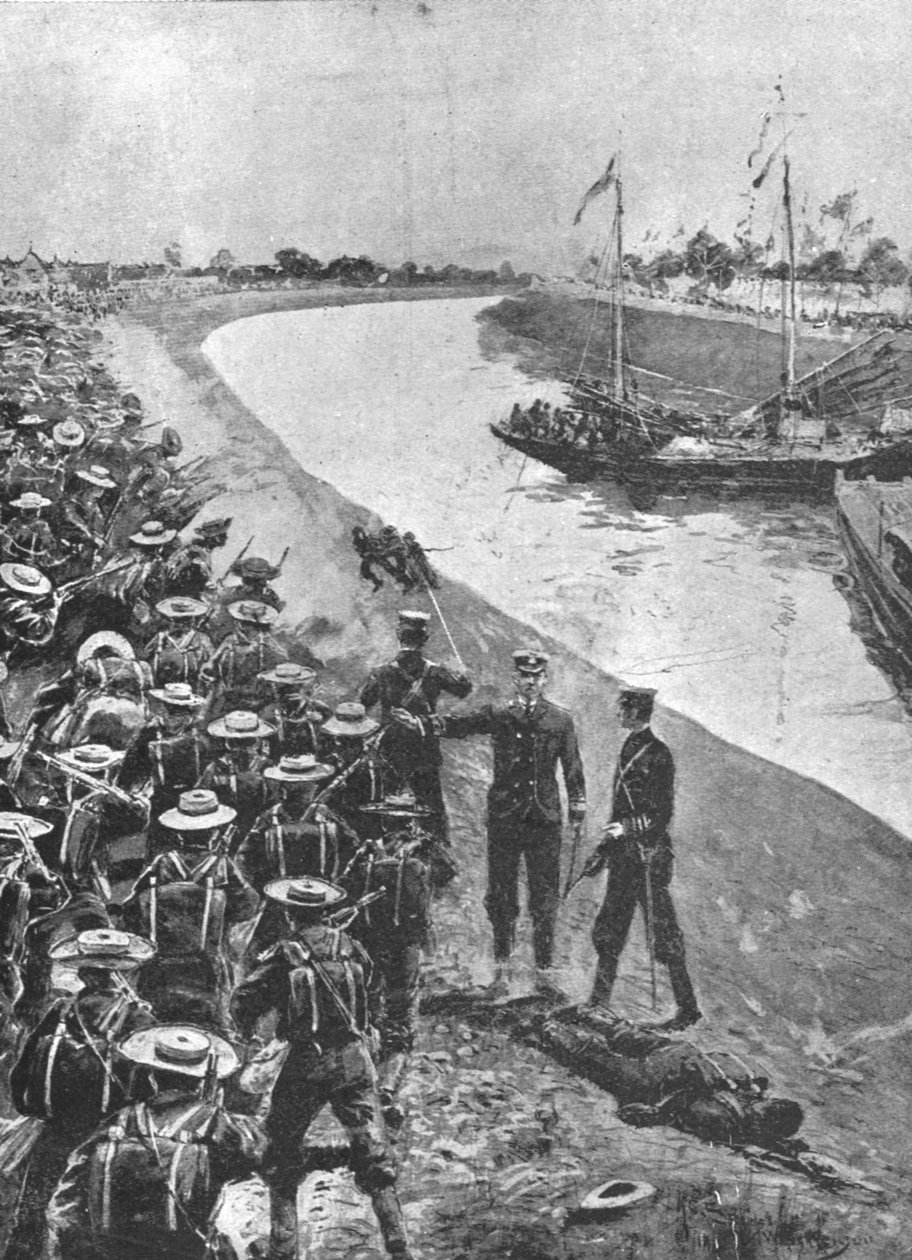 المشكلة في الصين ، 1900-1901: Bluejackets في طريقهم إلى Tientsin ، 1901. بواسطة غير معروف