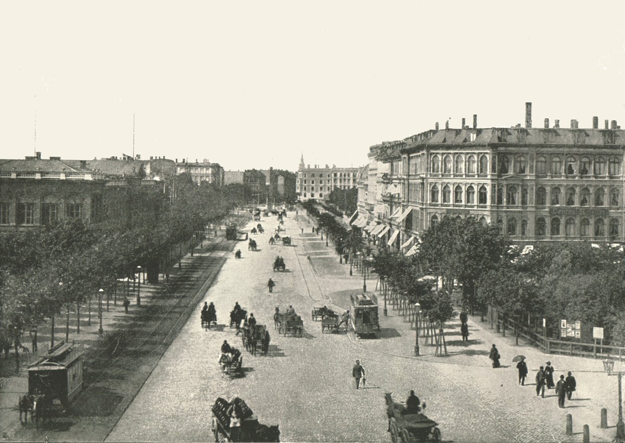 The Vesterbrogade ، كوبنهاغن ، الدنمارك ، 1895. بواسطة غير معروف