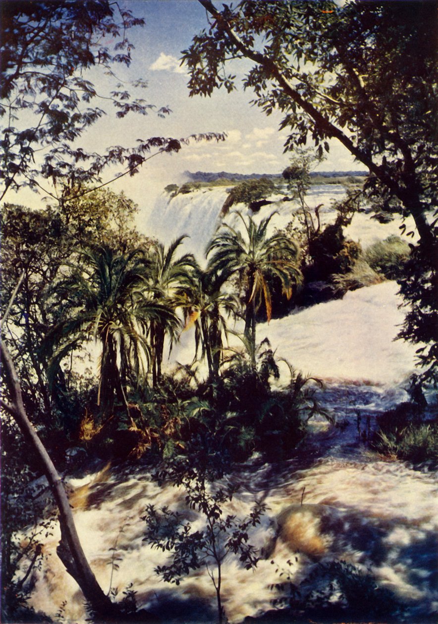 شلالات فيكتوريا في روديسيا الجنوبية ، c1948. بواسطة غير معروف