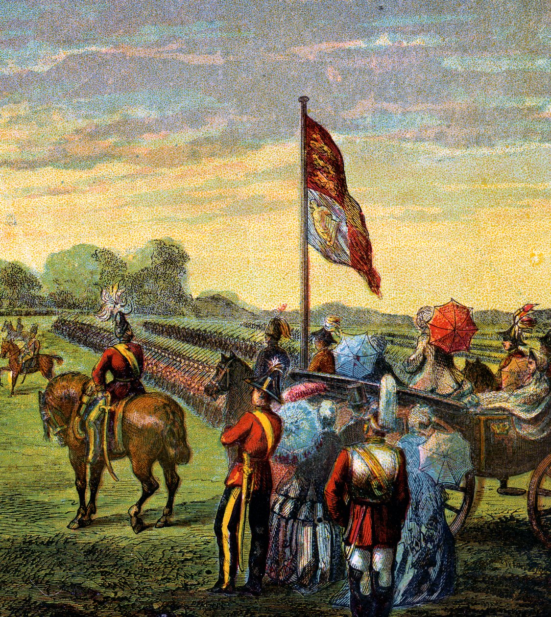 مراجعة المتطوعين ، c1850s بواسطة غير معروف