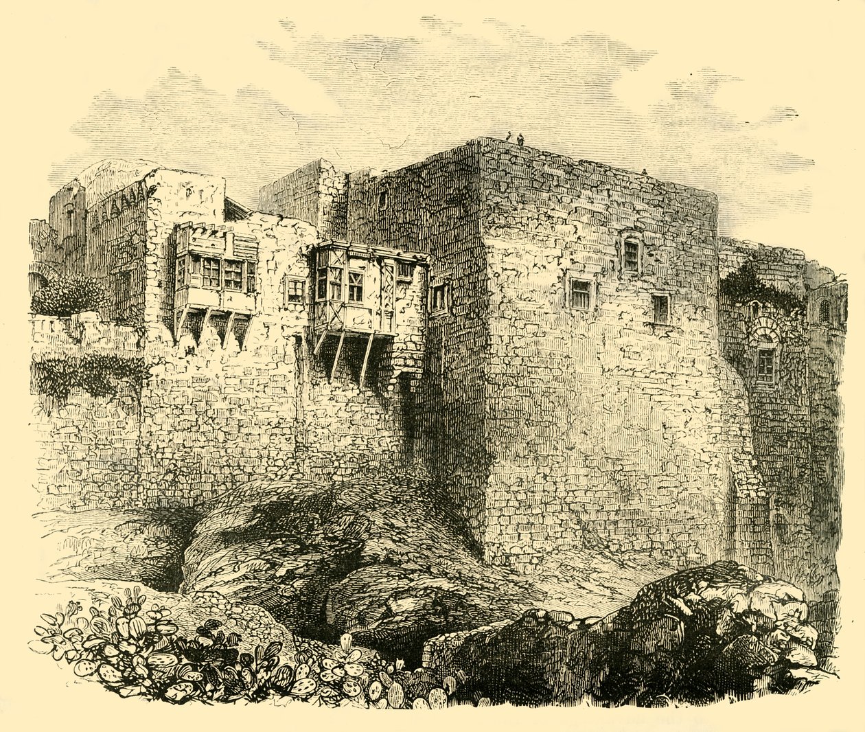 أسوار القدس ، 1890. بواسطة غير معروف