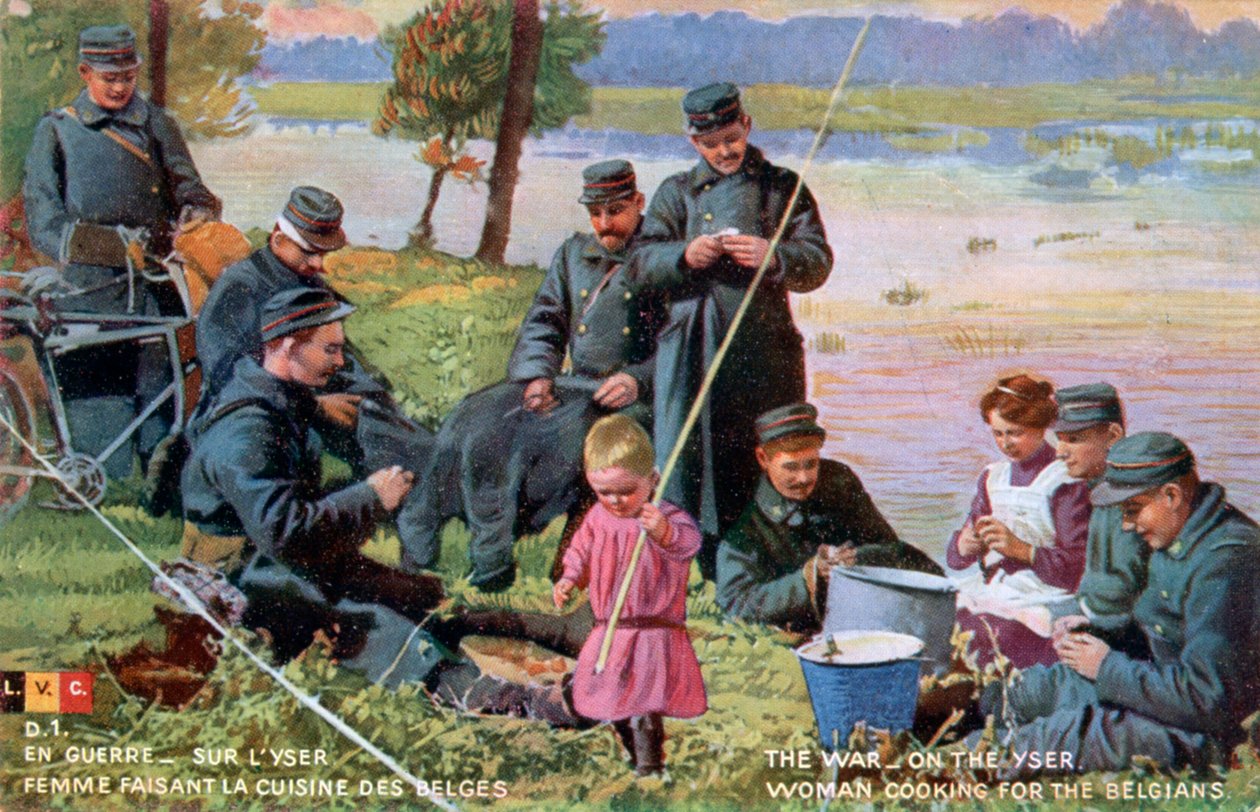 الحرب على Yser ، بطاقة بريدية الحرب العالمية الأولى الفرنسية ، 1914-1918 بواسطة غير معروف