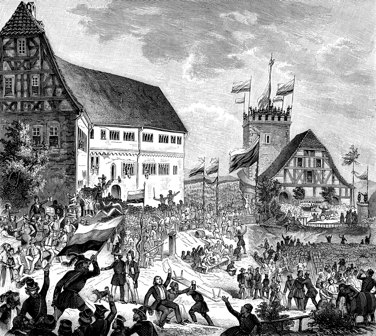 مهرجان Wartburg في 12 يونيو 1848 ، 1848 بواسطة غير معروف