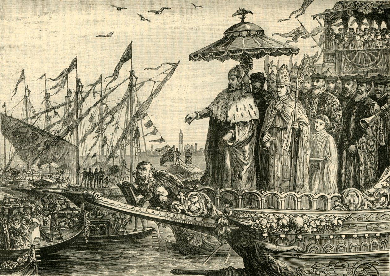 زفاف الأدرياتيك ، c991-1009 ، 1890. بواسطة غير معروف