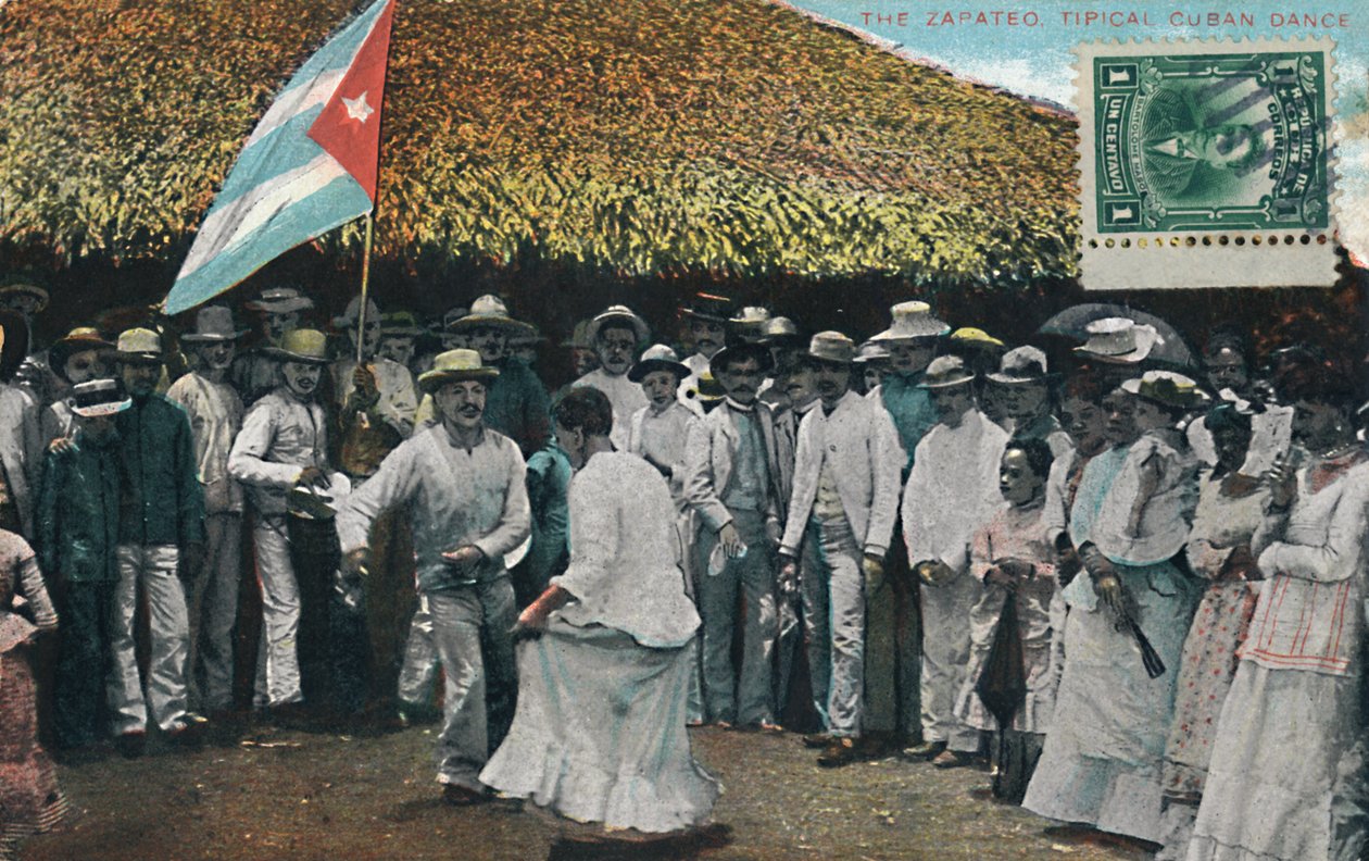 رقصة زاباتيو الكوبية ، c1910. بواسطة غير معروف