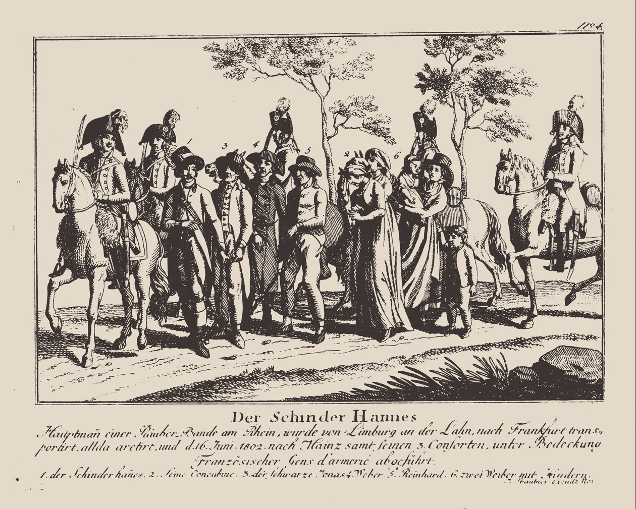 القبض على شندرهانز ، 1802. بواسطة غير معروف