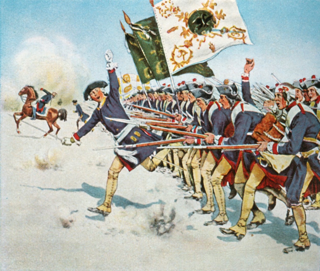 معركة مولويتز ، 11 أبريل 1741 ، 1936. بواسطة غير معروف