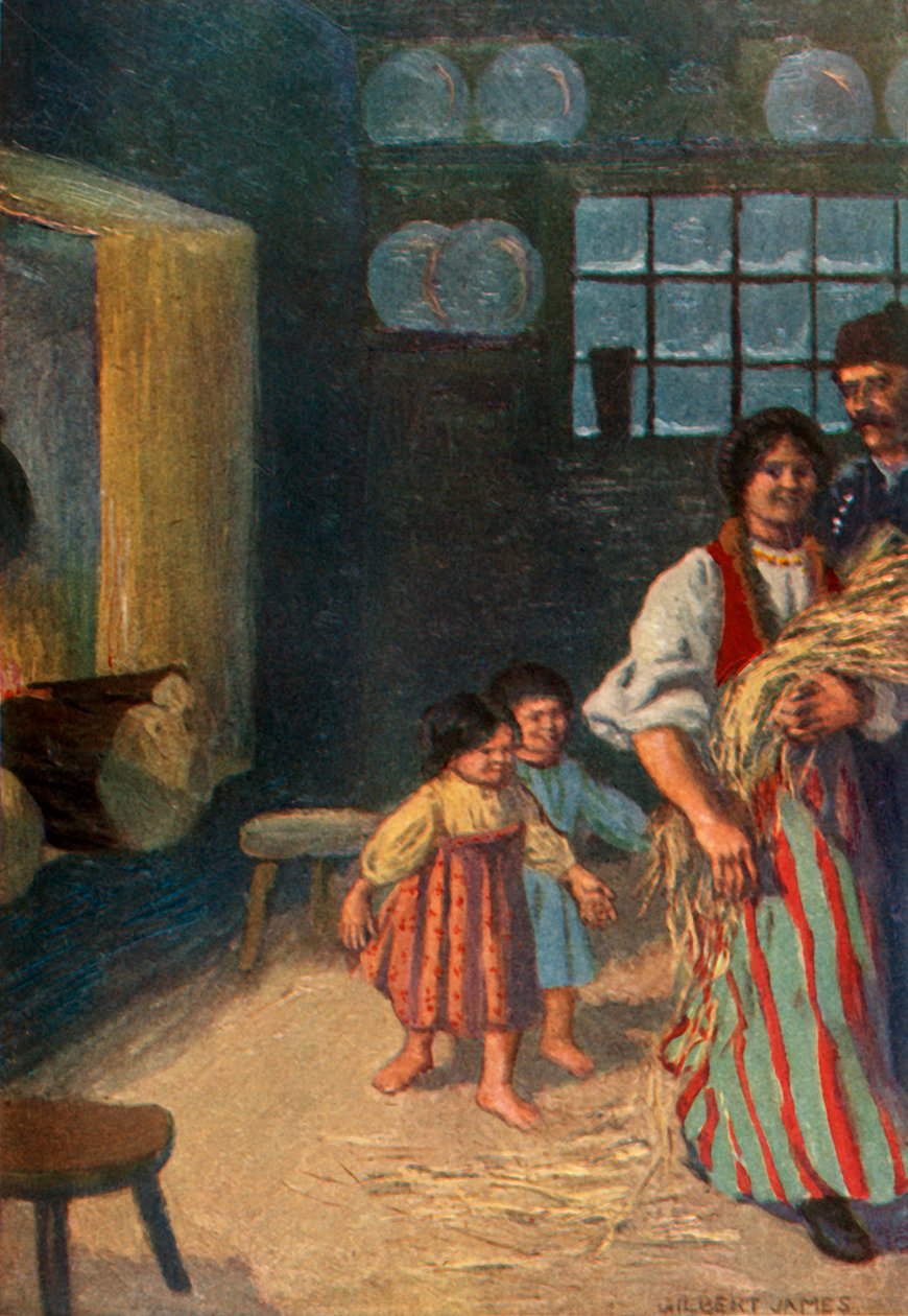 "الأطفال يتبعونها ببهجة" ، 1917. بواسطة غير معروف