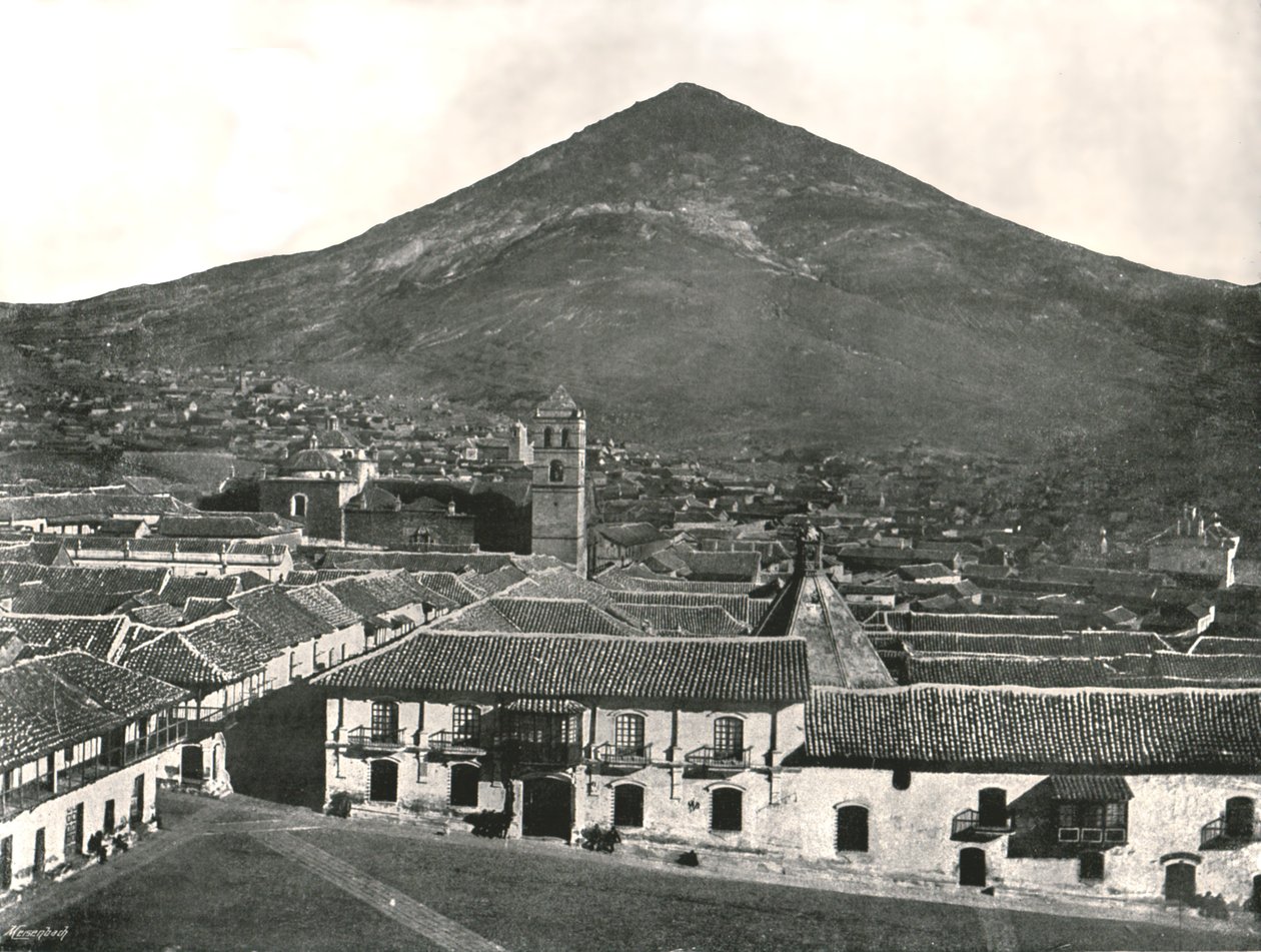 المدينة والجبل ، بوتوسي ، بوليفيا ، 1895. بواسطة غير معروف