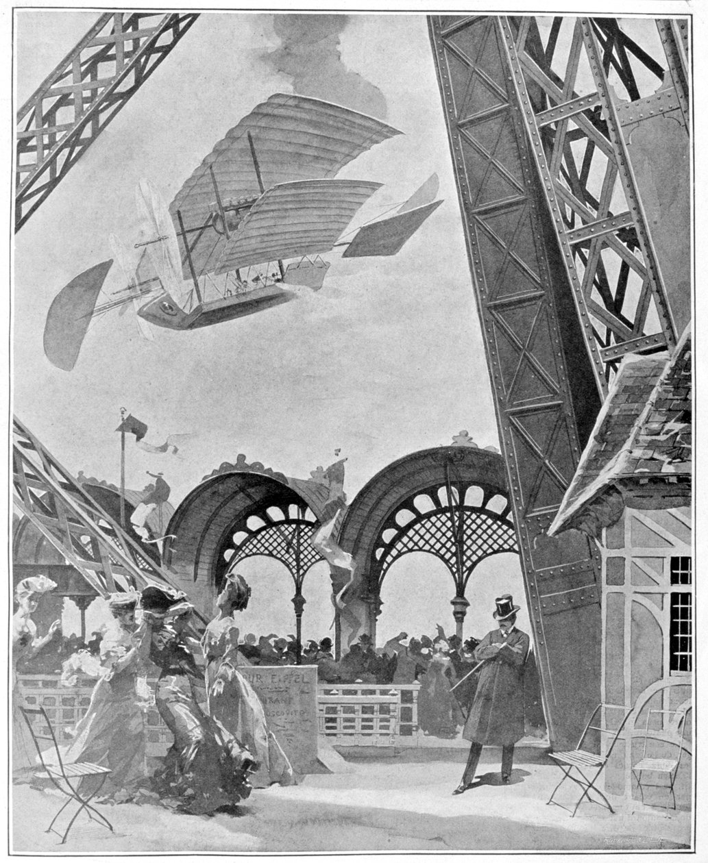 غزو الهواء في Ambigu-Comique ، 1900 بواسطة غير معروف