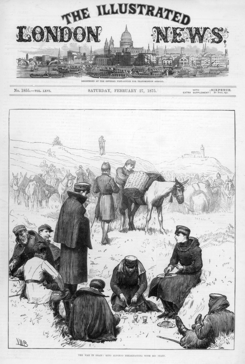 غلاف أخبار لندن المصورة ، 27 فبراير 1875 بواسطة غير معروف