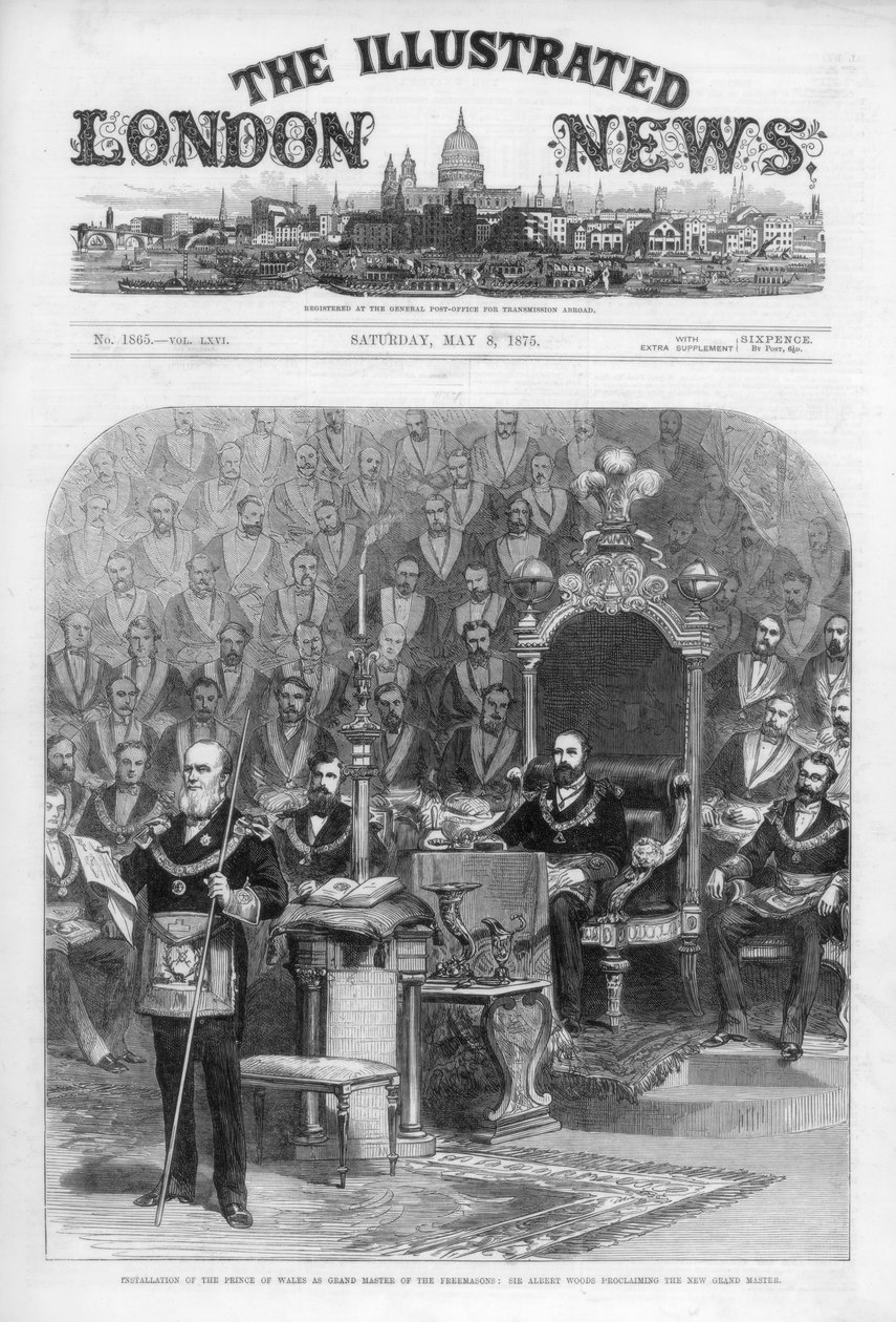 غلاف أخبار لندن المصورة ، 8 مايو 1875 بواسطة غير معروف