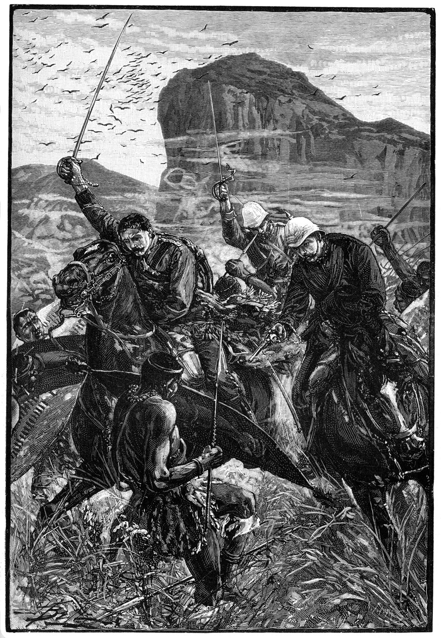 اندفاعة مع الألوان ، معركة Isandlwana ، حرب الأنجلو الزولو ، 22 يناير 1879 ، 1900 بواسطة غير معروف