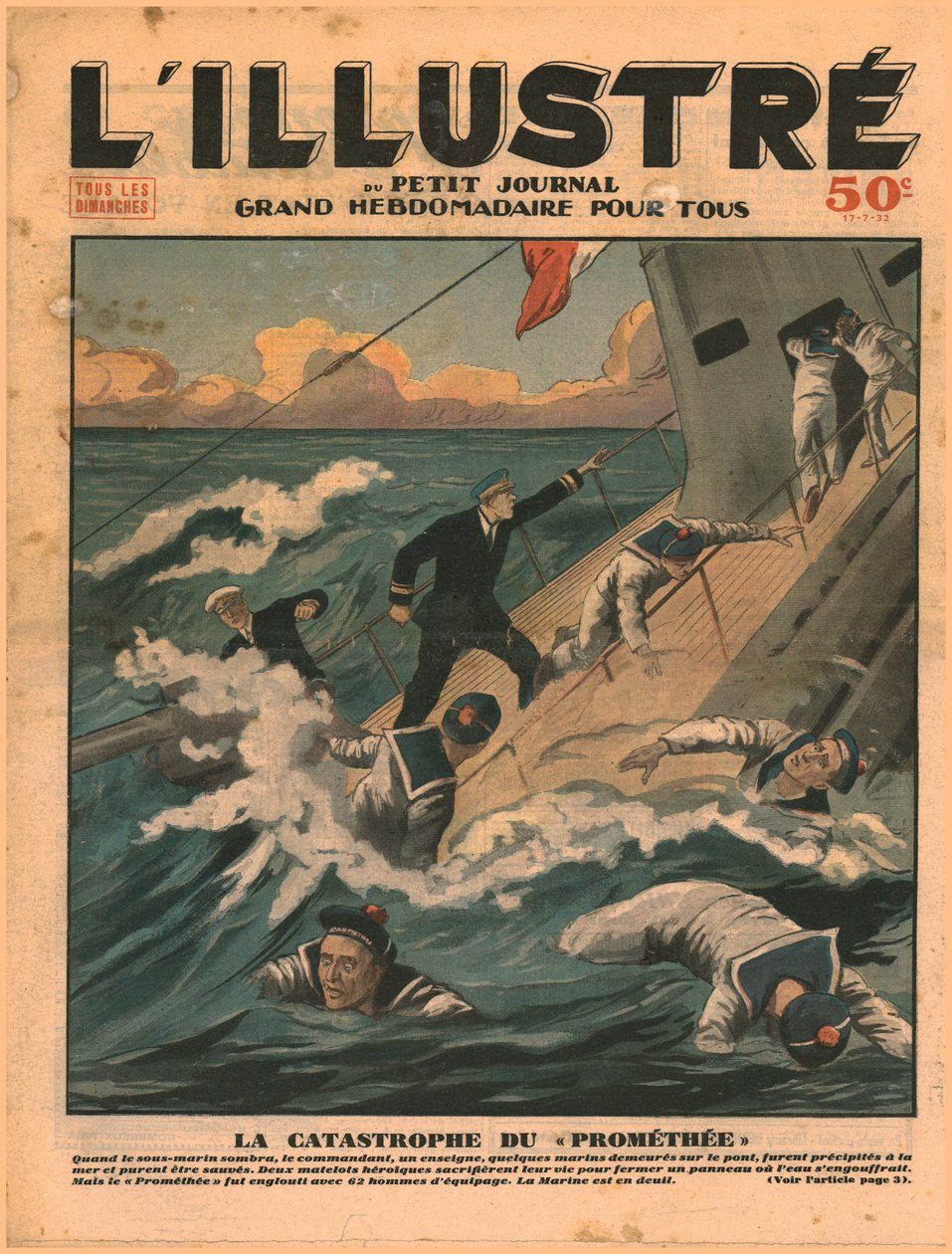 كارثة Prométhée ، 1932. بواسطة غير معروف