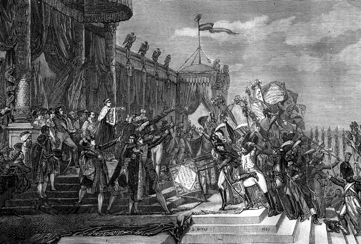 توزيع معايير النسر ، باريس ، 5 ديسمبر 1804 1882-1884. بواسطة غير معروف