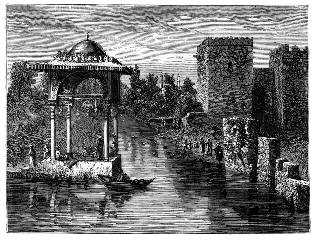 ضواحي دمشق ، سوريا ، c1890 بواسطة غير معروف
