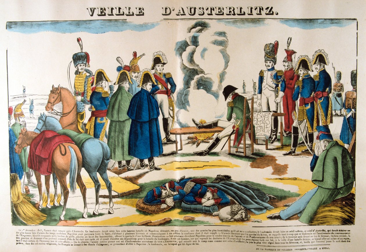 عشية أوسترليتز ، 1 ديسمبر 1805 ، القرن التاسع عشر بواسطة غير معروف