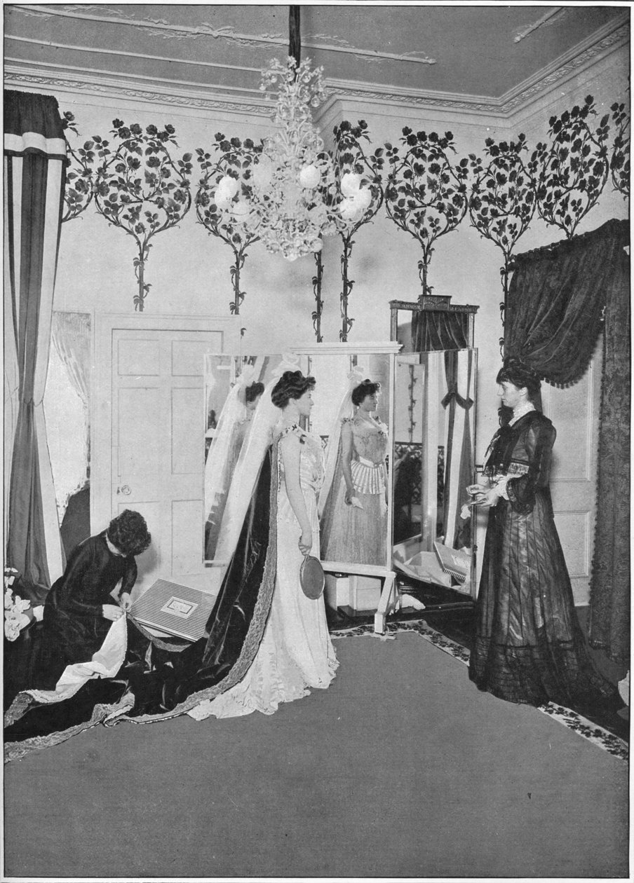 اللمسات الأخيرة لخياط الملابس ، لندن ، c1901 1901 بواسطة غير معروف