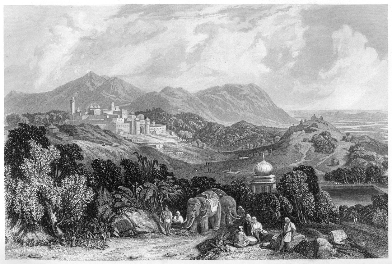 حصن ناهان في سيطرة أودي ، الهند ، عام 1860 بواسطة غير معروف