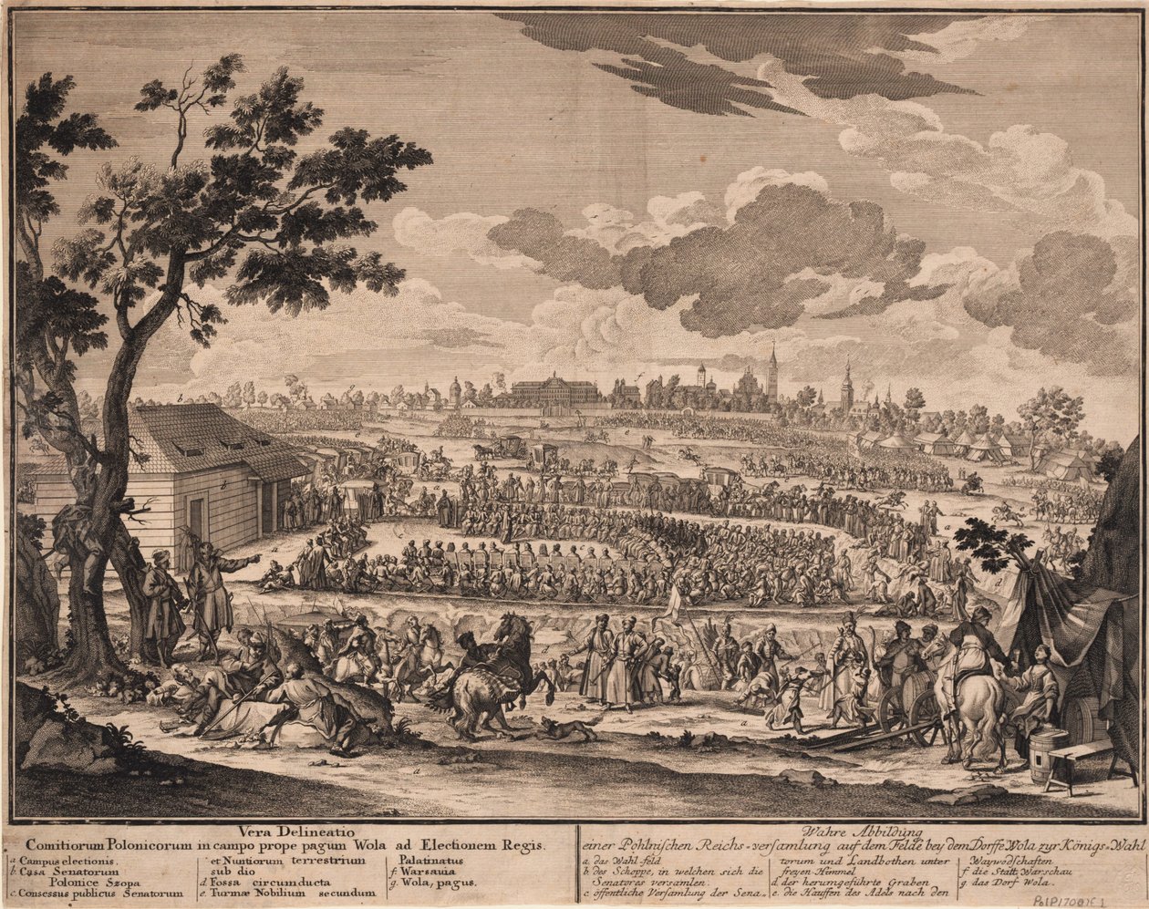 الانتخابات الحرة لأغسطس الثاني في Wola ، خارج وارسو ، في 1697 ، 1700 بواسطة غير معروف