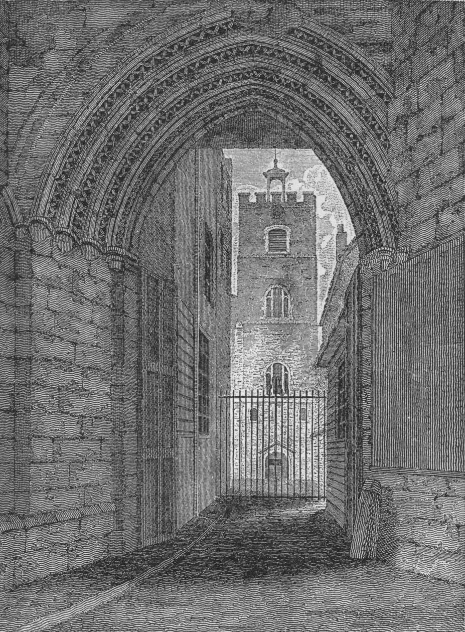 بوابة St Bartholomews Priory ، West Smithfield ، City of London ، c1850 1906 بواسطة غير معروف