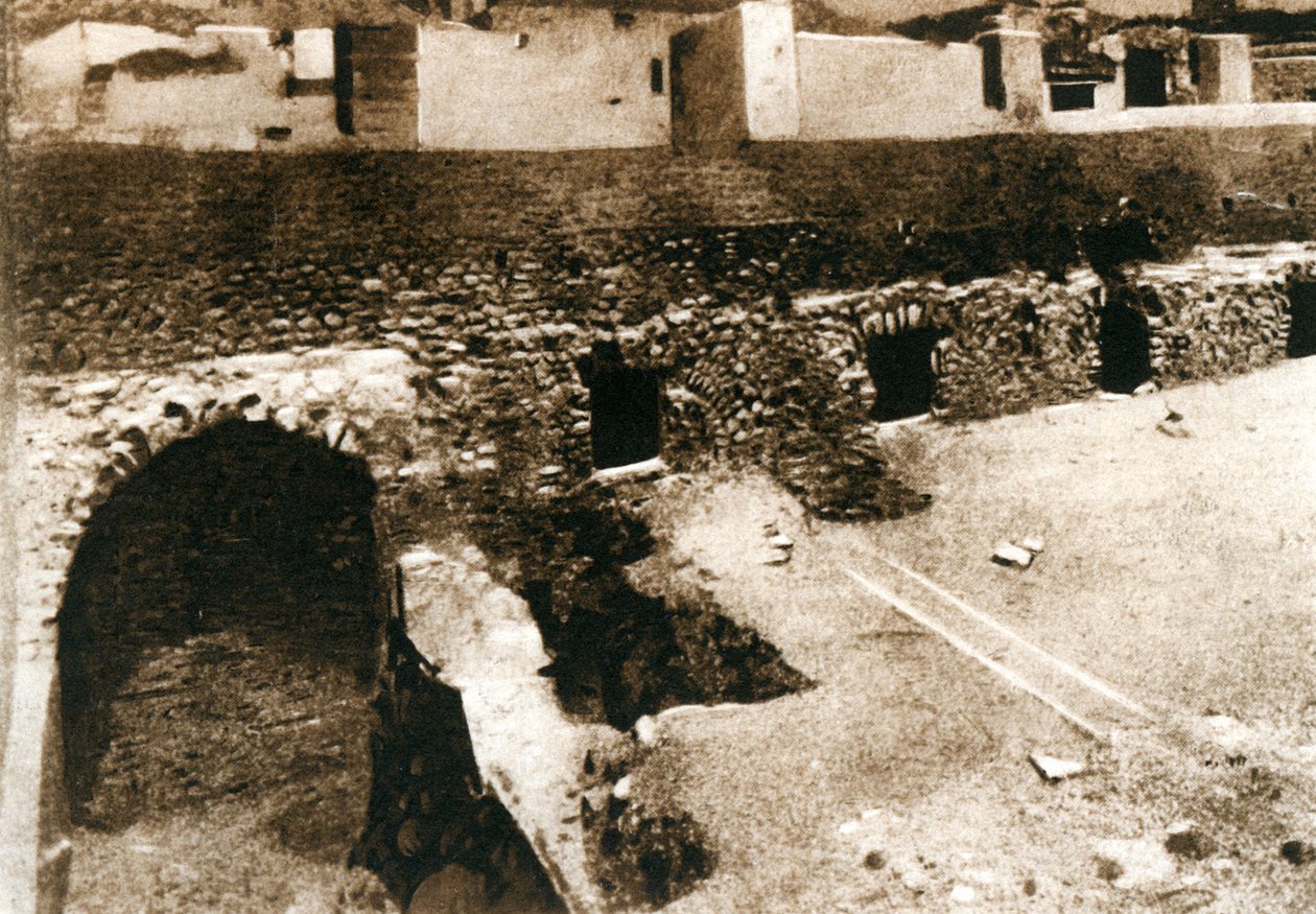 الشرفة العظيمة على criptoportico ، بومبي ، إيطاليا ، c1900s بواسطة غير معروف