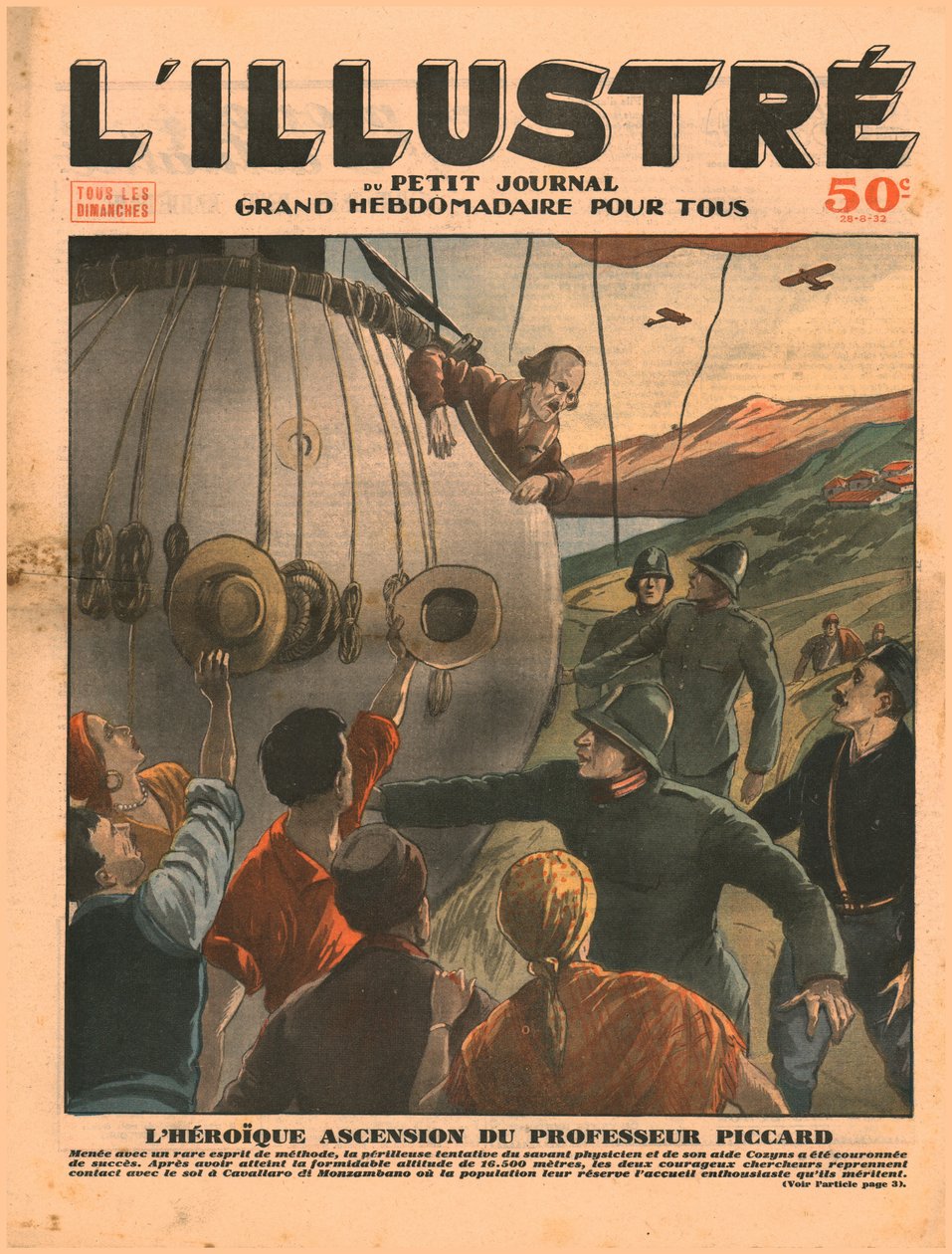 الصعود البطولي للأستاذ بيكارد ، 1932. بواسطة غير معروف