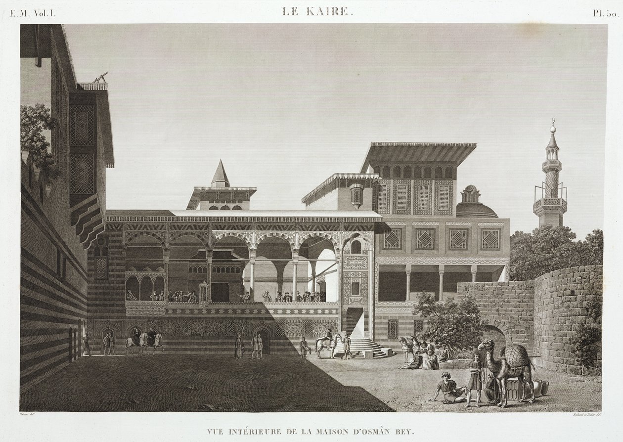 منزل عثمان بك ، مصر ، عام 1798 بواسطة غير معروف