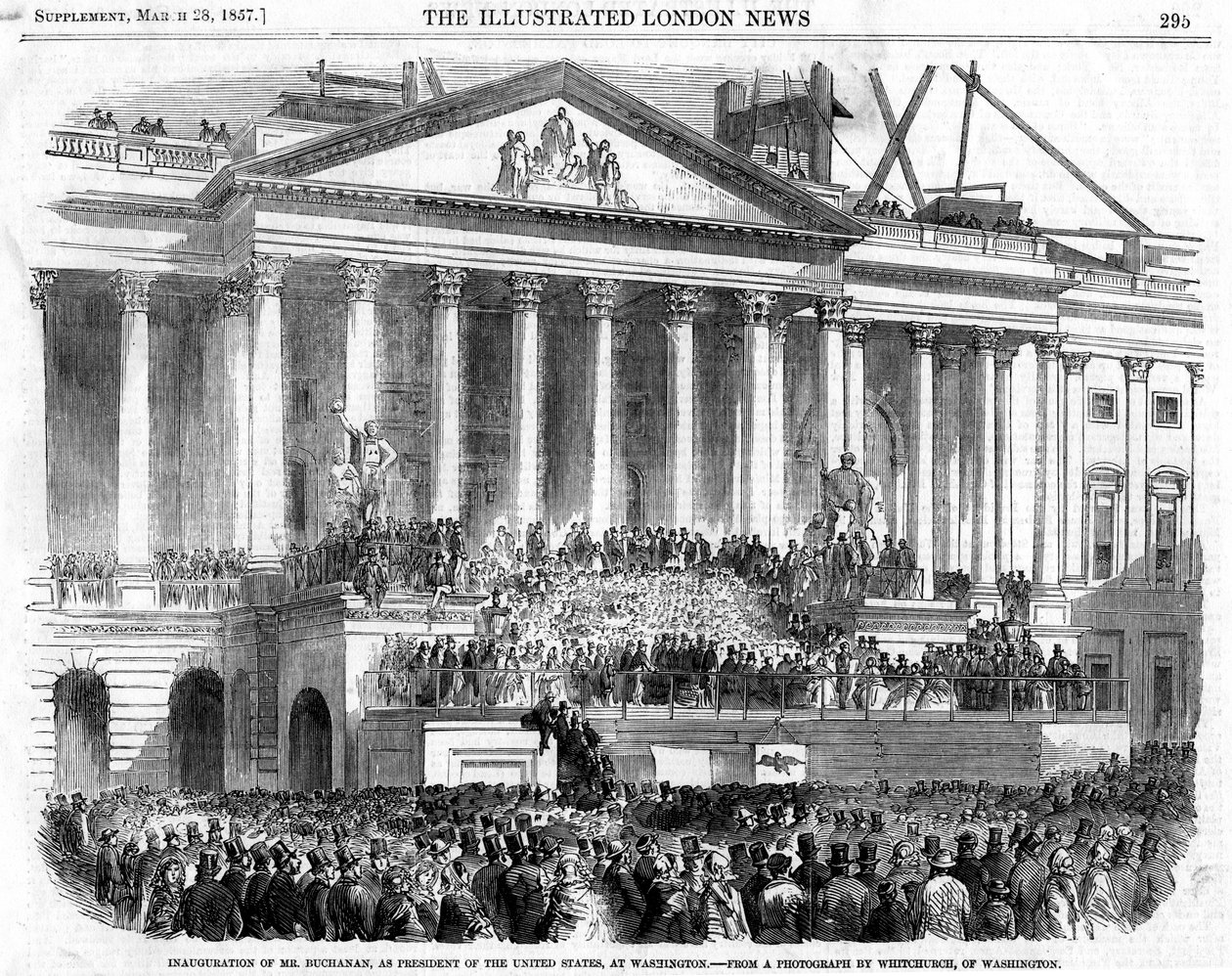 تنصيب جيمس بوكانان رئيسًا ، واشنطن ، 1857 بواسطة غير معروف