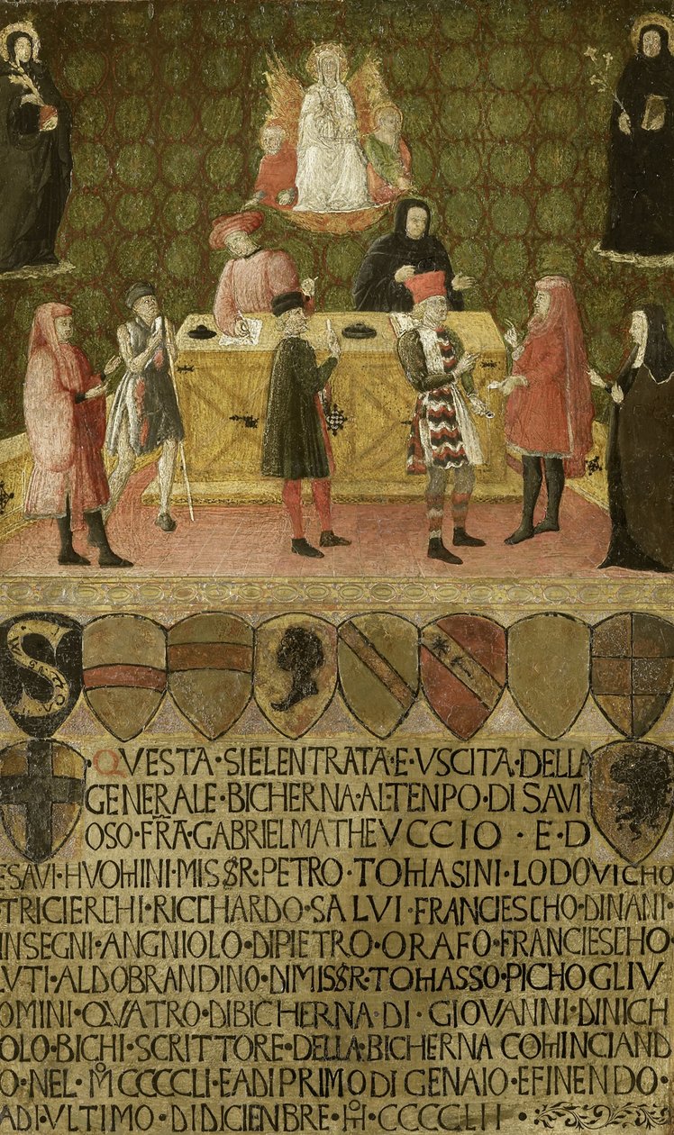 مكتب جامع الضرائب Biccherna من سيينا ، 1451-1452 بواسطة غير معروف