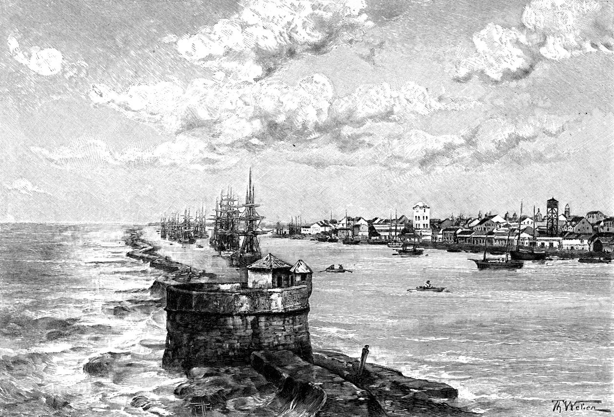 ميناء ريسيفي ، البرازيل ، 1895 بواسطة غير معروف