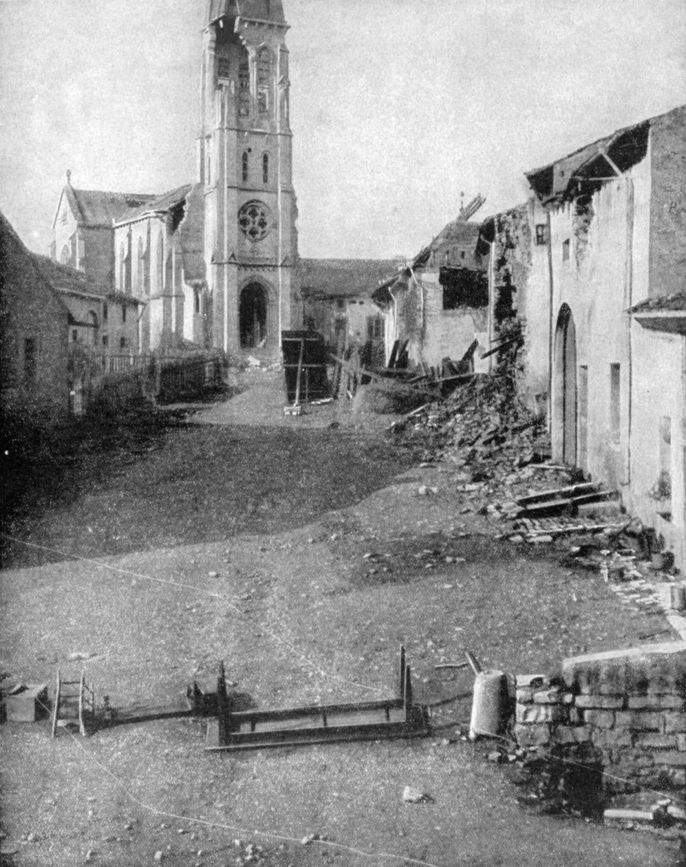 أنقاض قرية في لورين ، الحرب العالمية الأولى ، 1915 بواسطة غير معروف