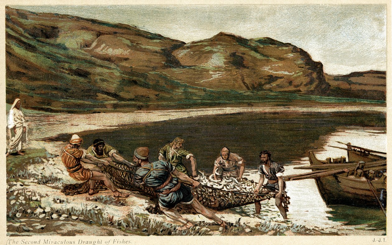 المسودة المعجزة الثانية للأسماك ، c1890 بواسطة غير معروف