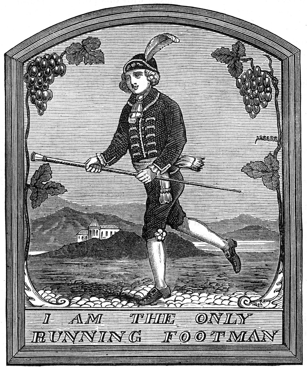 علامة The Running Footman ، لندن ، 1891 بواسطة غير معروف