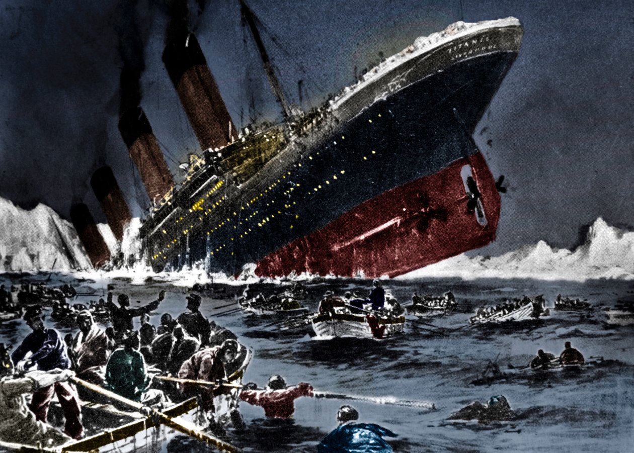 غرق SS Titanic ، 14 أبريل 1912 بواسطة غير معروف