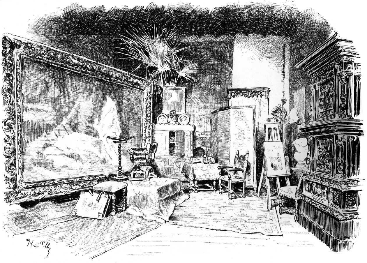 استوديو كارل فون بيلوتي ، c1880-1882 بواسطة غير معروف