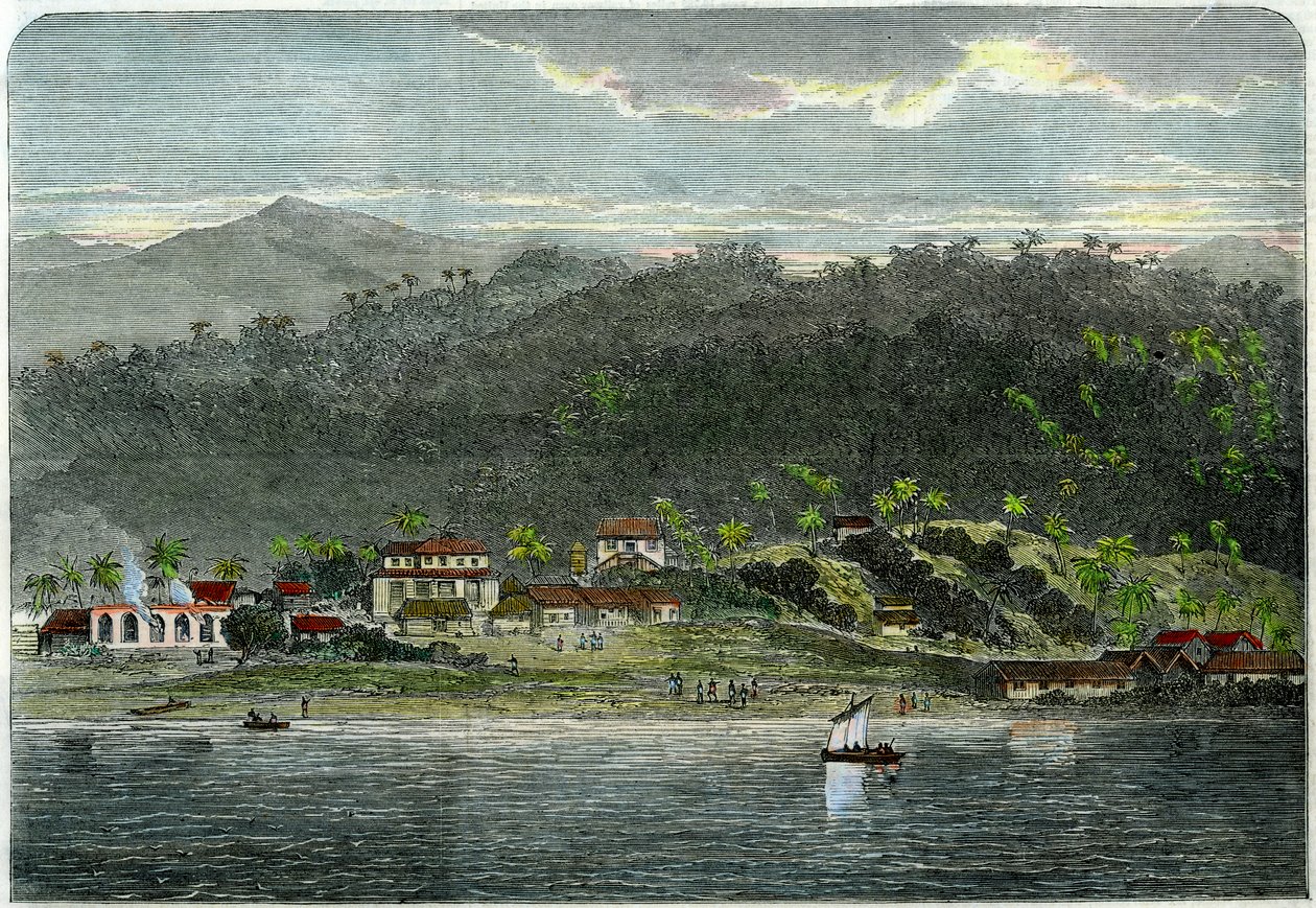 مدينة مورانت ، خليج مورانت ، جامايكا ، c1880 بواسطة غير معروف
