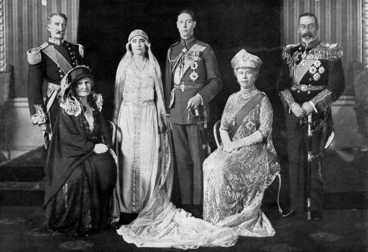 حفل زفاف دوق يورك والسيدة إليزابيث باوز ليون ، 1923 بواسطة غير معروف